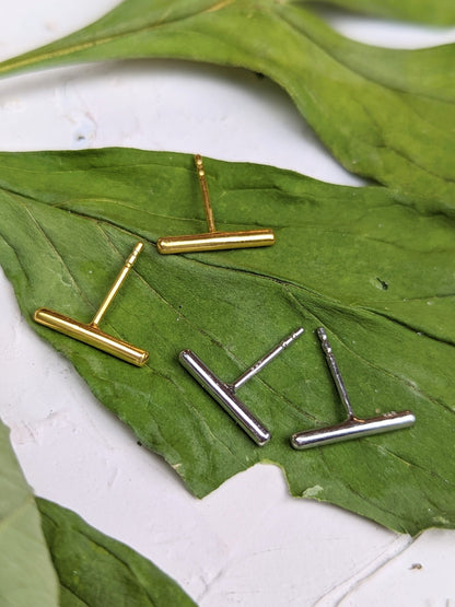 Bar Stud Earrings