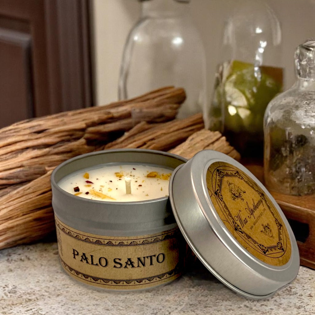 Palo Santo Botanical Candle Travel Tin –