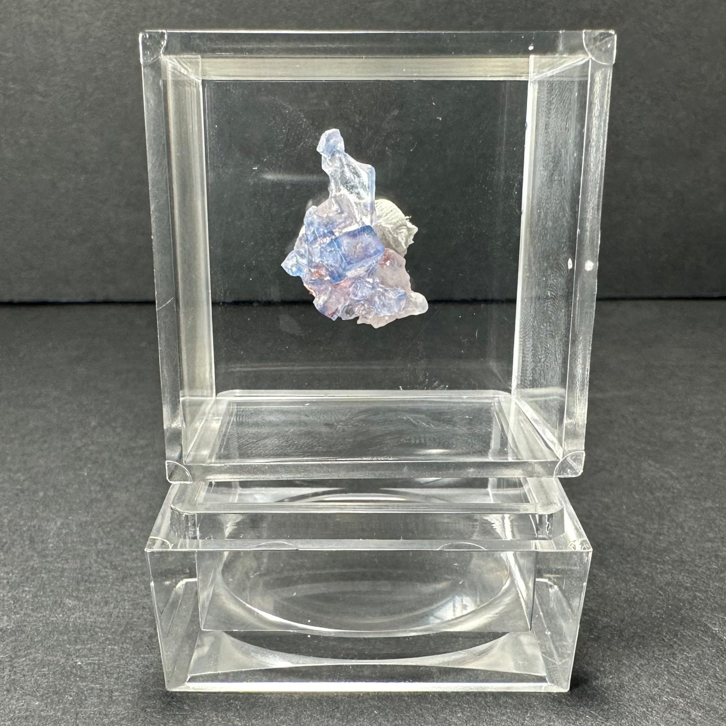 Blue Fluorite Cube, Minerva Mine #1, Hardin Co. Illinois