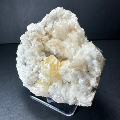 Yellow Powellite with Heulandite from Maharashtra, Pune, India