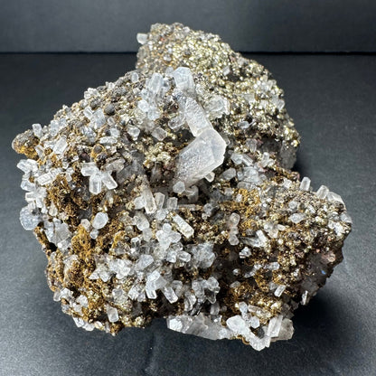 Marcasite on Calcite from Morocco – Minerals