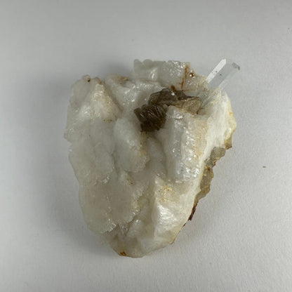 Aquamarine on Albite with Muscovite from Shigar Valley, Skardu, Pakistan