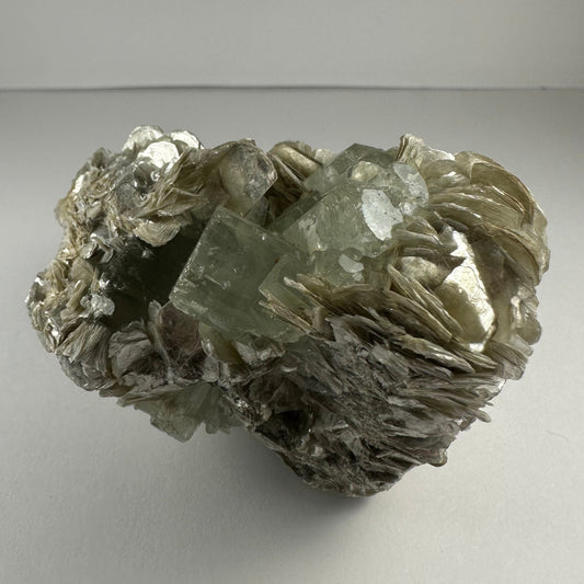 Aquamarine with Muscovite and Albite from Shigar Valley, Skardu, Pakistan – Minerals