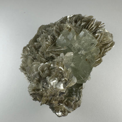 Aquamarine with Muscovite and Albite from Shigar Valley, Skardu, Pakistan – Minerals