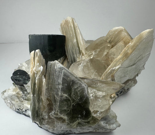 Blue Indicolite Tourmaline on Matrix from Nuristan, Afghanistan