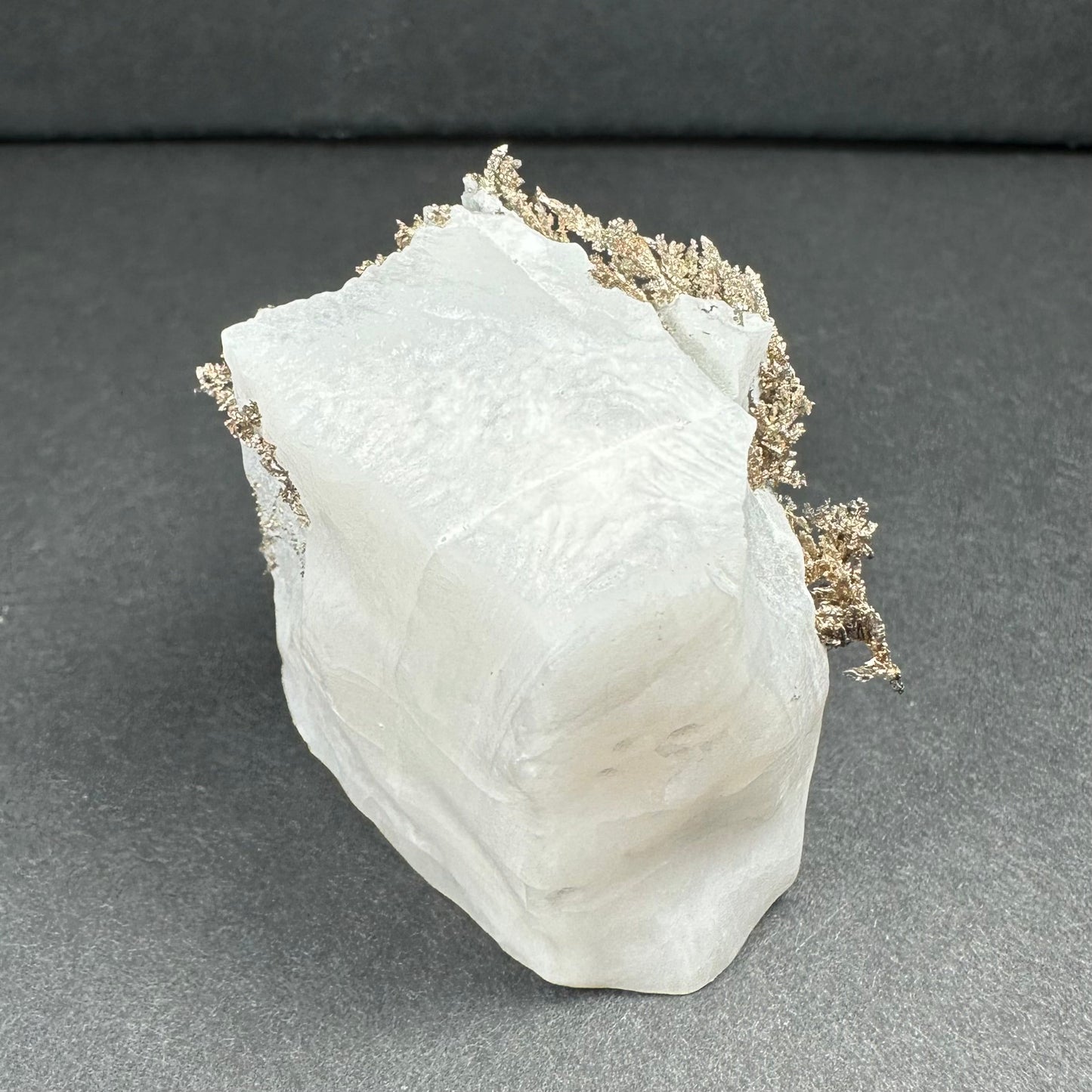 Native Dendritic Silver on Calcite from Morocco – Minerals