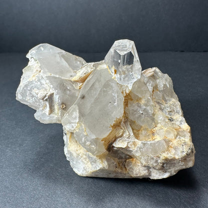 Topaz with Quartz and Muscovite on Feldspar from Skardu, Pakistan