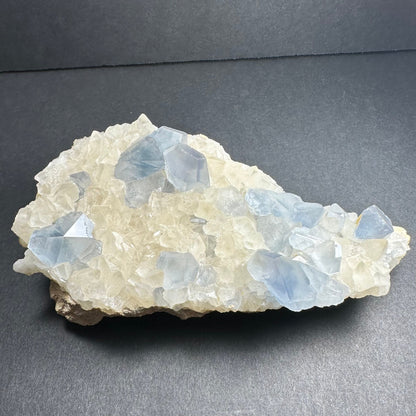 Celestite Crystals with Scalenohedral Calcite – Minerals
