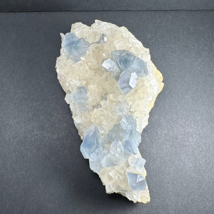Celestite Crystals with Scalenohedral Calcite – Minerals