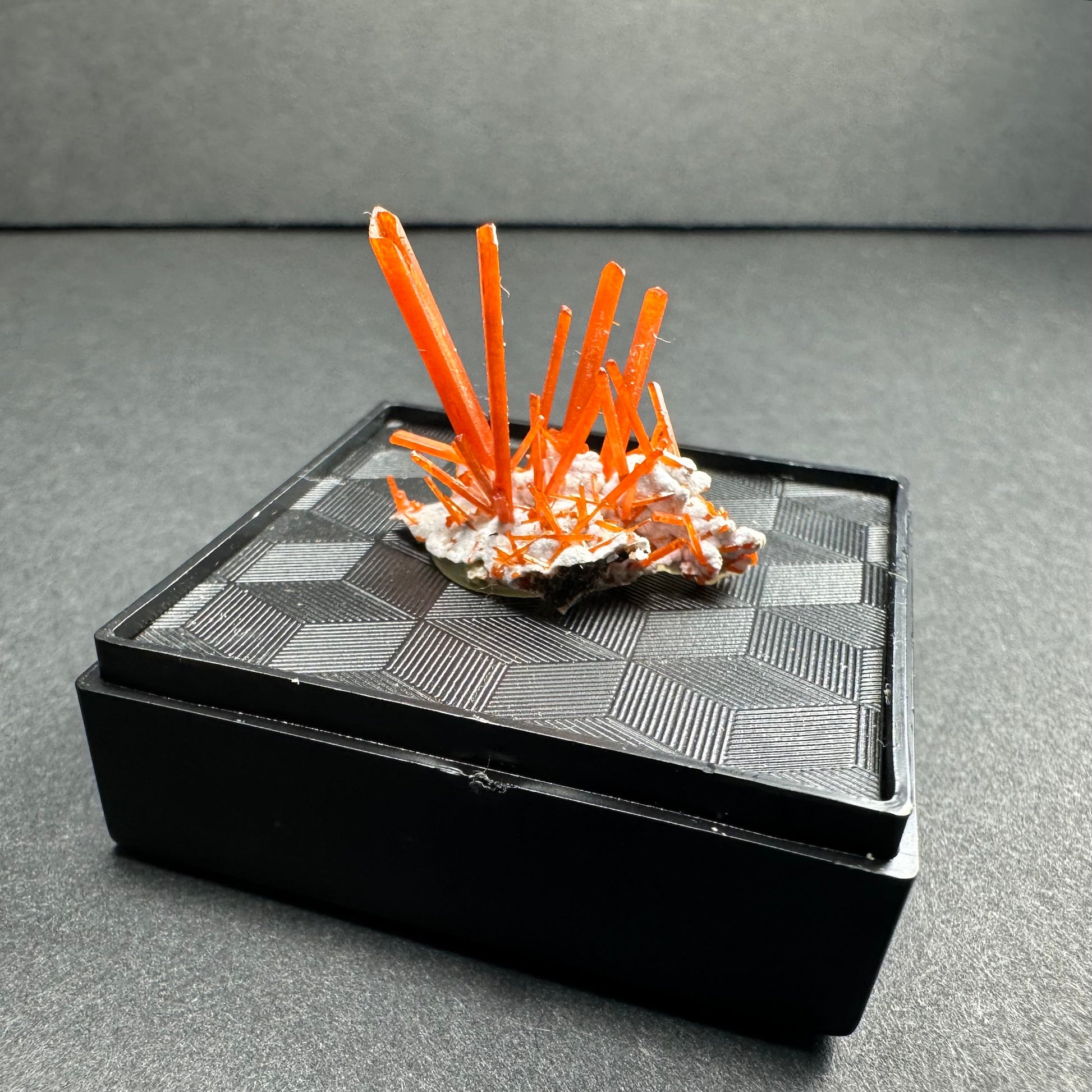 Crocoite on Matrix Adelaide Mine, Dundas, Tasmania, Australia – Minerals