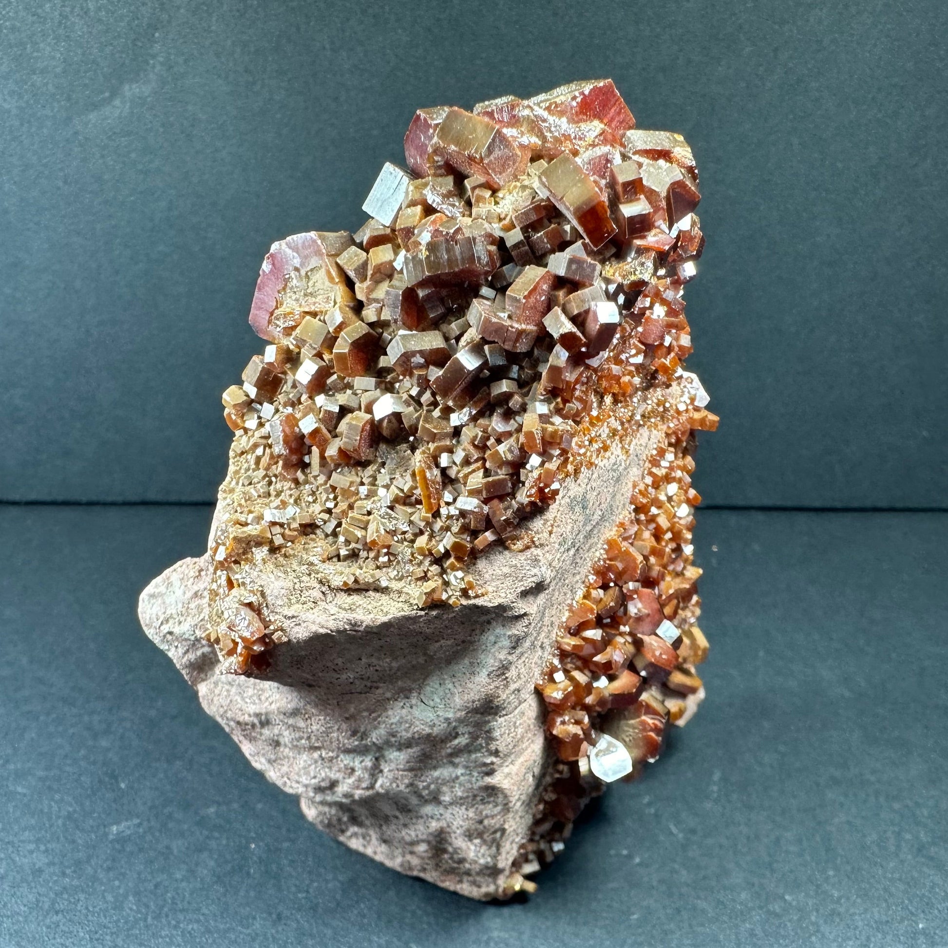 Vanadinite Cluster on Matrix from Mibladen, Morocco – Minerals