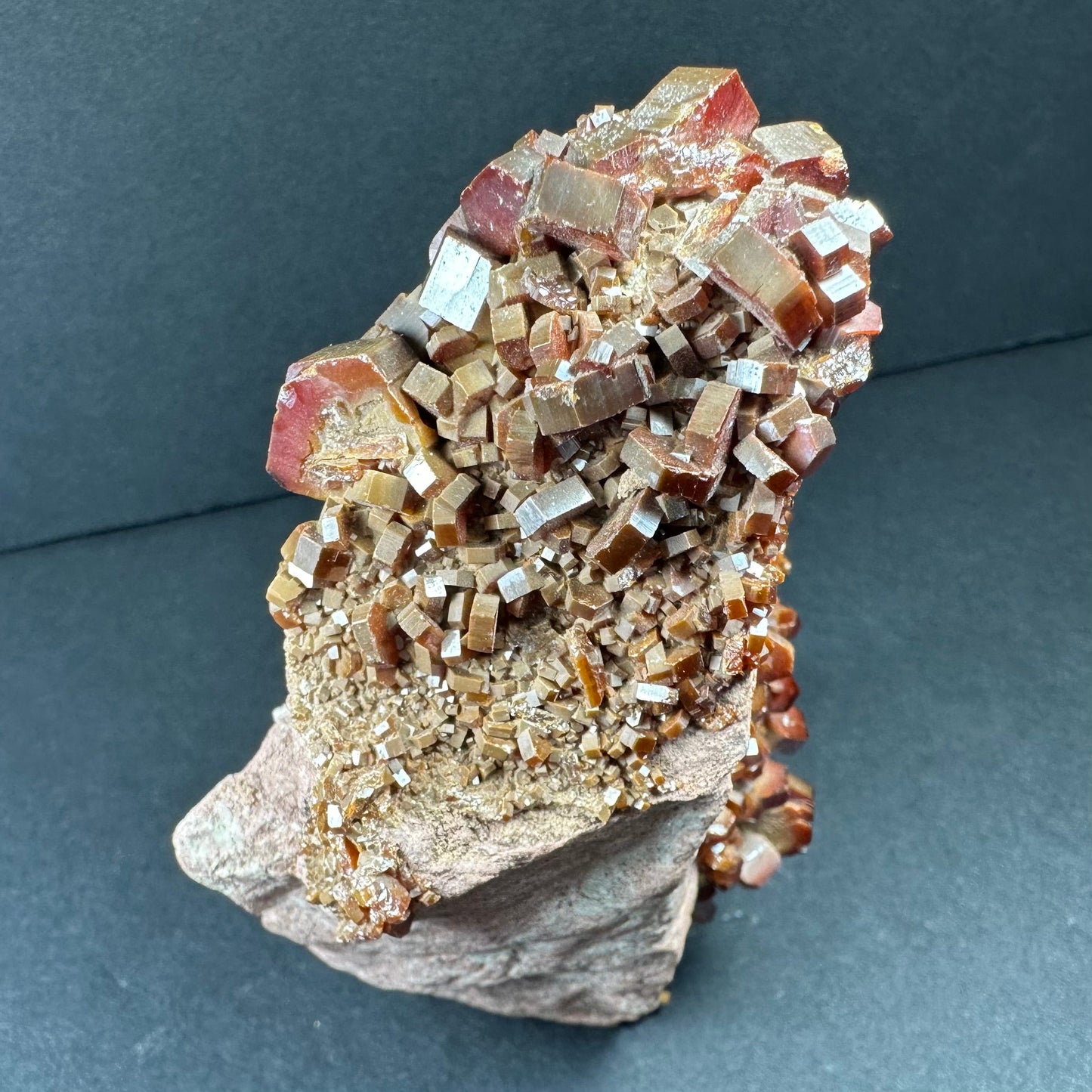 Vanadinite Cluster on Matrix from Mibladen, Morocco – Minerals