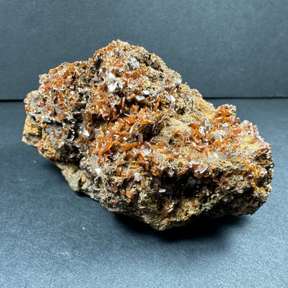 Wulfenite Cluster on Matrix from Maoniuping Mine, Sichuan, China – Minerals