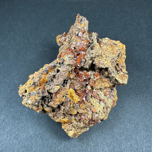 Wulfenite Cluster on Matrix from Maoniuping Mine, Sichuan, China – Minerals