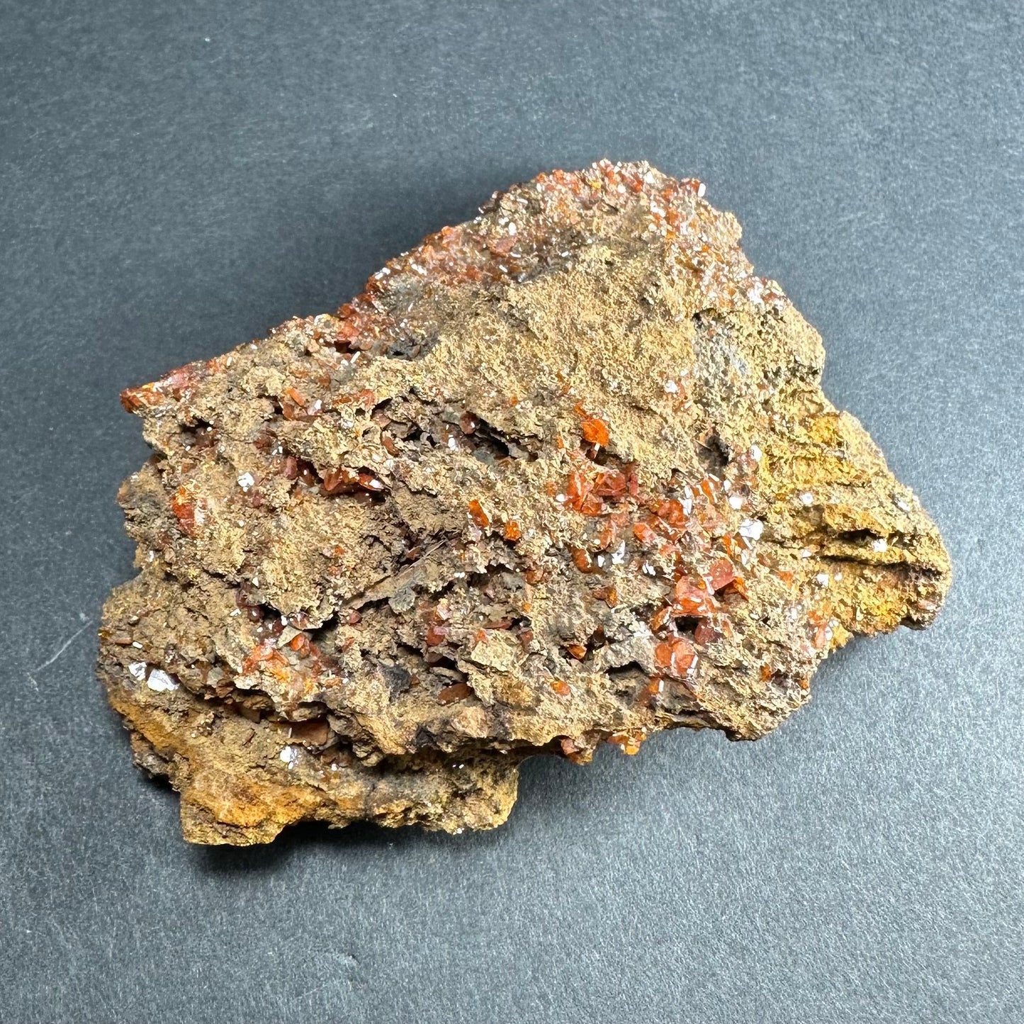 Wulfenite Crystals on Matrix from China