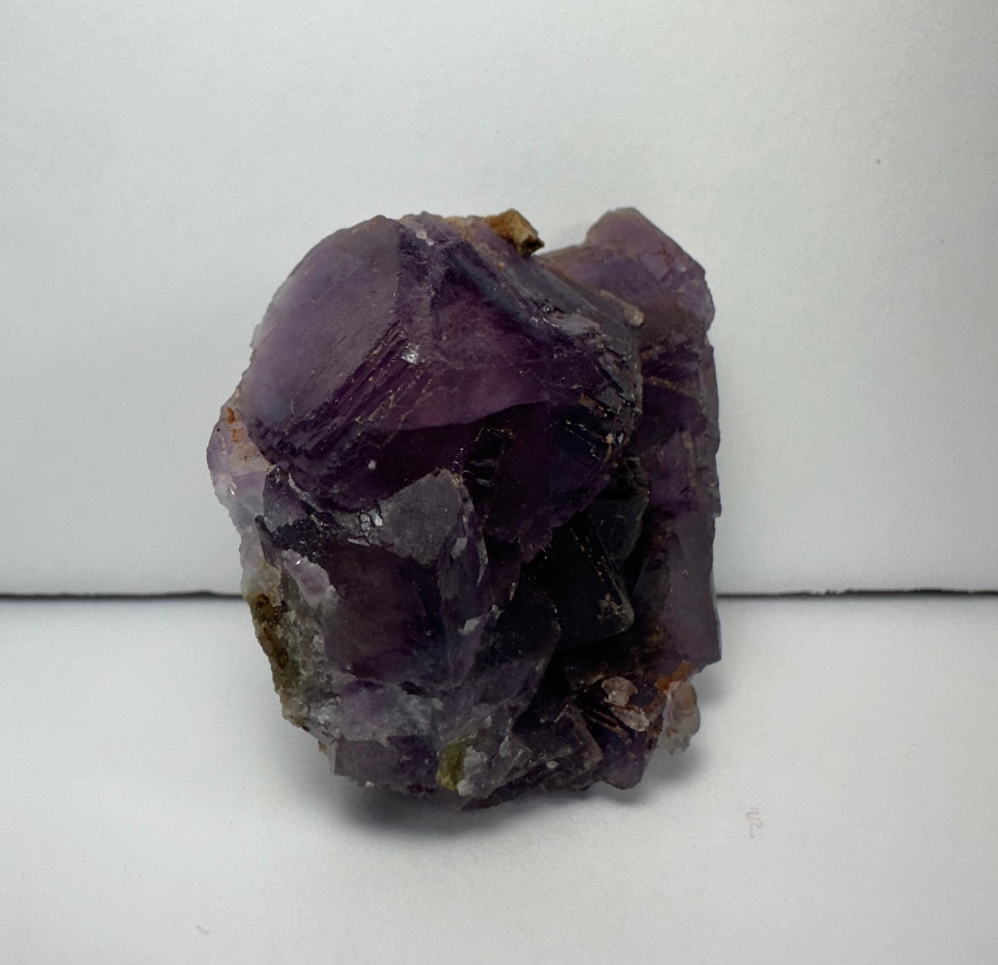 Purple Cubic Fluorite on matrix