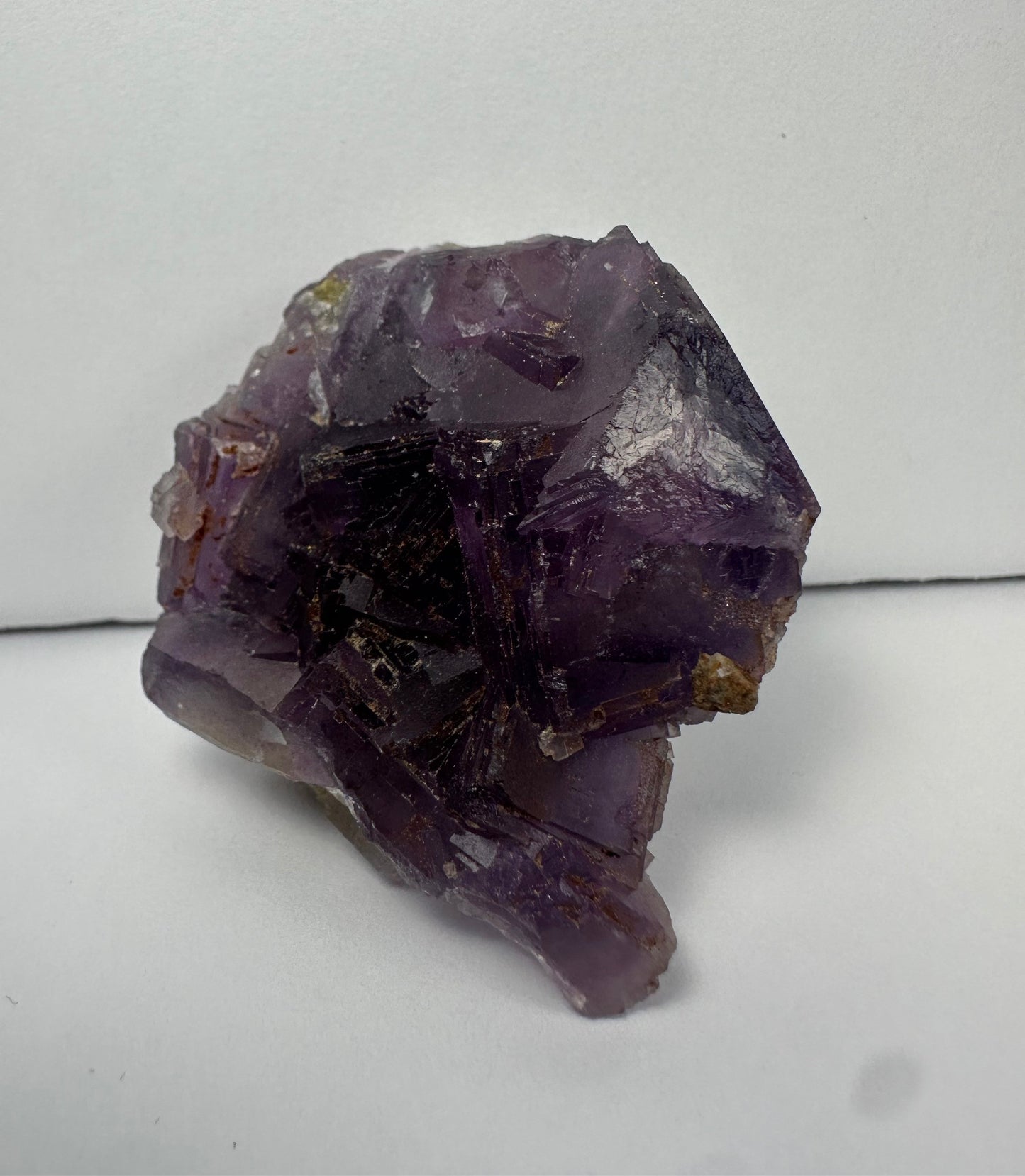 Purple Cubic Fluorite on matrix