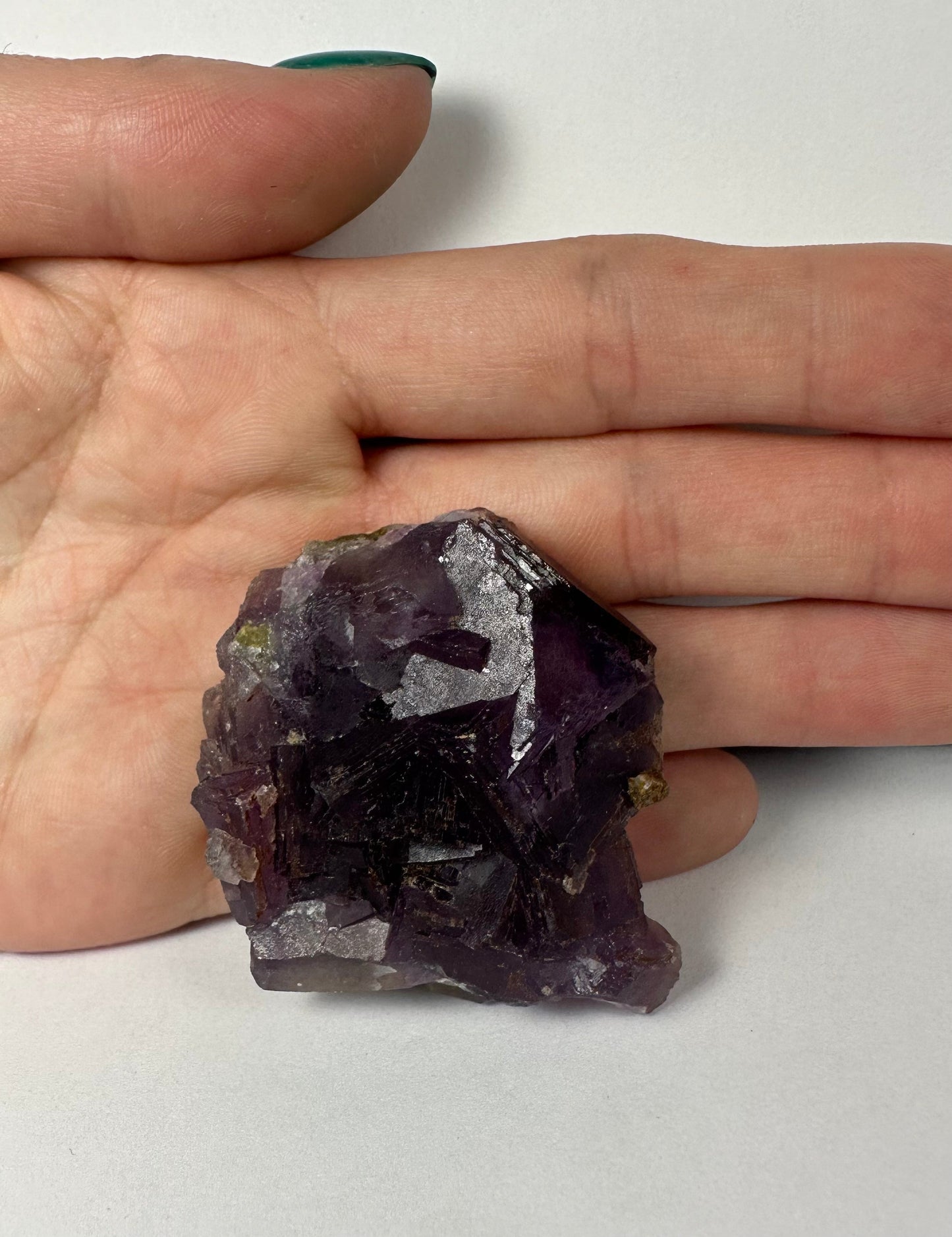 Purple Cubic Fluorite on matrix