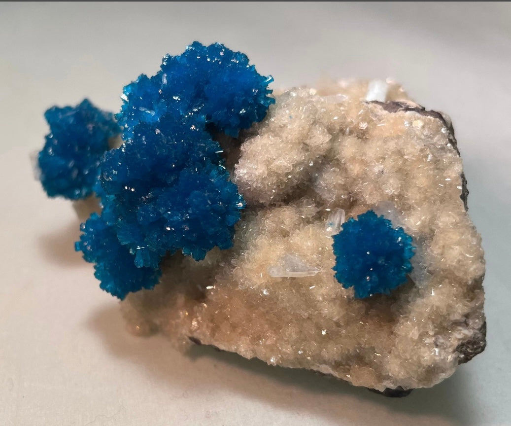 Cavansite with Stilbite on Matrix from Pune, Maharashtra, India – Minerals