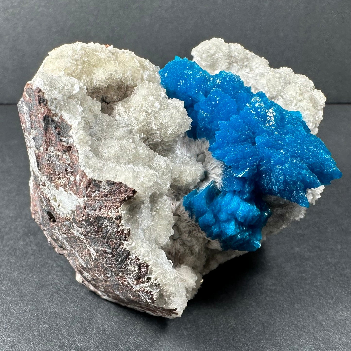Cavansite with Stilbite on Matrix from Maharashtra, Pune, India – Minerals