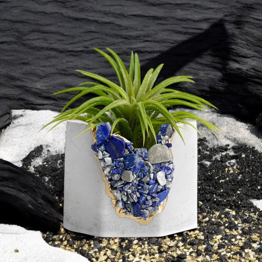 LAPIS LAZULI GEODE PLANTER – Small Geode Planter