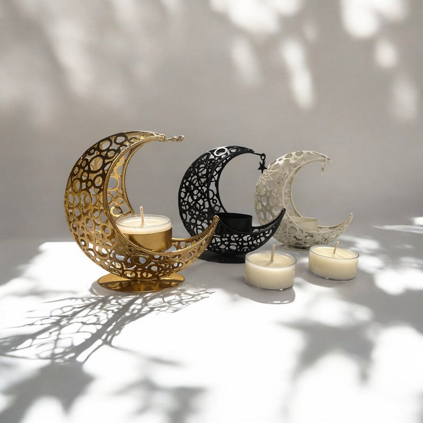 Moon Decor Pieces - Tea Light/Incense Cone Holder