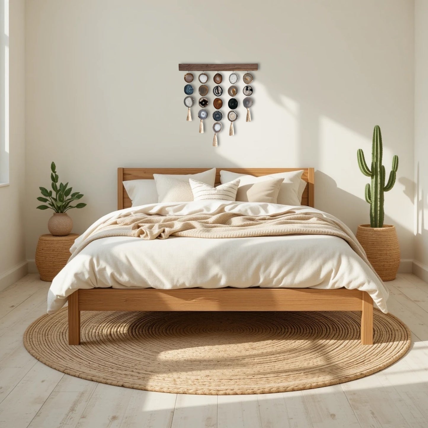 24-Inch Umber Uma Agate Wall Hanging