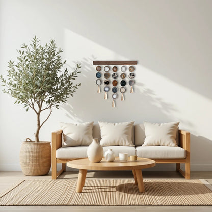 24-Inch Umber Uma Agate Wall Hanging