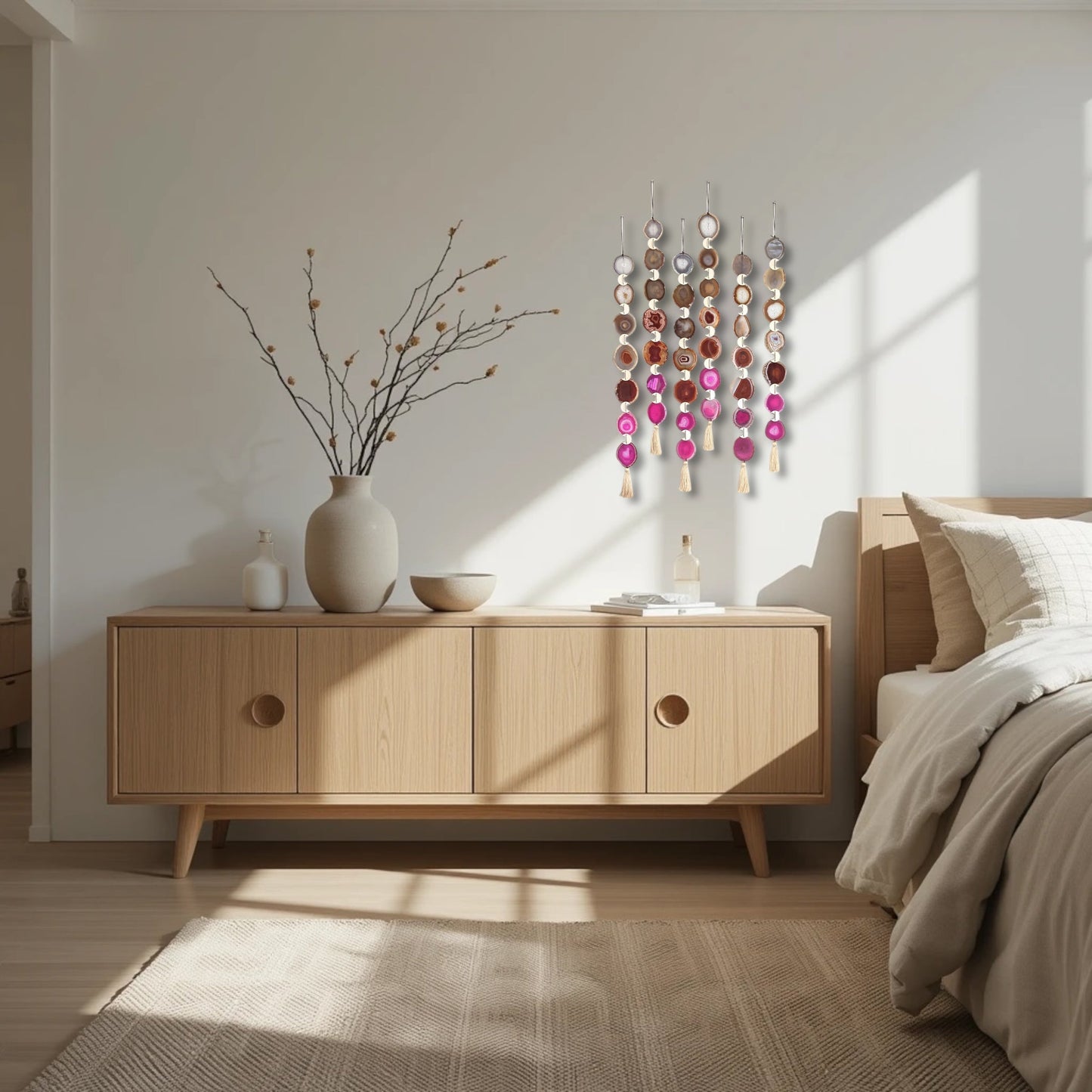 Sunset Ombre Agate Wall Hanging