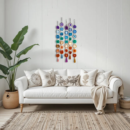 Rainbow Chakra Agate - Wall Hanging