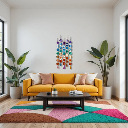 Rainbow Chakra Agate - Wall Hanging