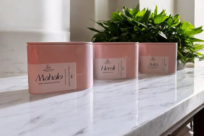 8oz Pink Tin Candles - 3 scents! -- by Moon Water Apothecary –