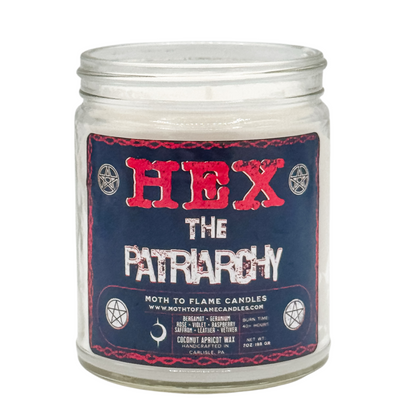 Hex the Patriarchy – 7 oz - Bergamot, Geranium, Saffron, Leather, Vetiver