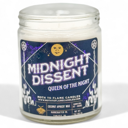Midnight Dissent – 7 oz - Plum, Lily, Ylang Ylang, Patchouli, Cedar, Sandalwood