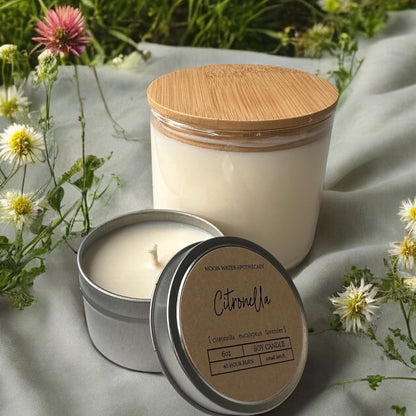 Citronella Candle – 16 oz 3-Wick Outdoor Mosquito Repellent with Essential Oils -- by Moon Water Apothecary! –