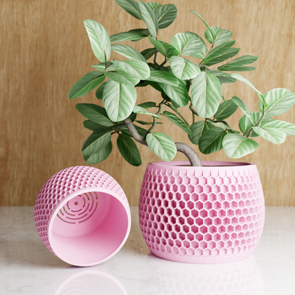 Honeycomb Planter – Pink Planter