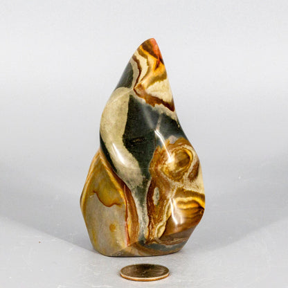 Polychrome Jasper Flame – Polychrome Jasper 396g - 4.50"H x 2.75"W Flames