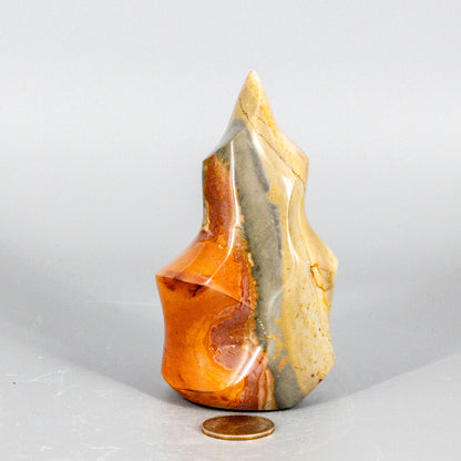 Polychrome Jasper Flame – Polychrome Jasper 418g - 4.75"H x 2.50"W Flames