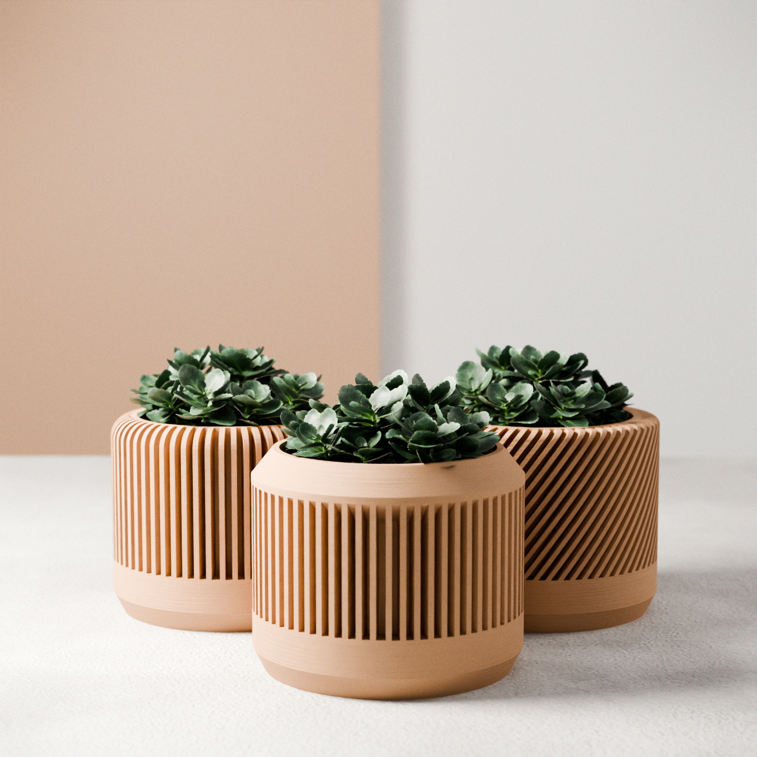 bamboo plant saucer BAMBOO Planter Set