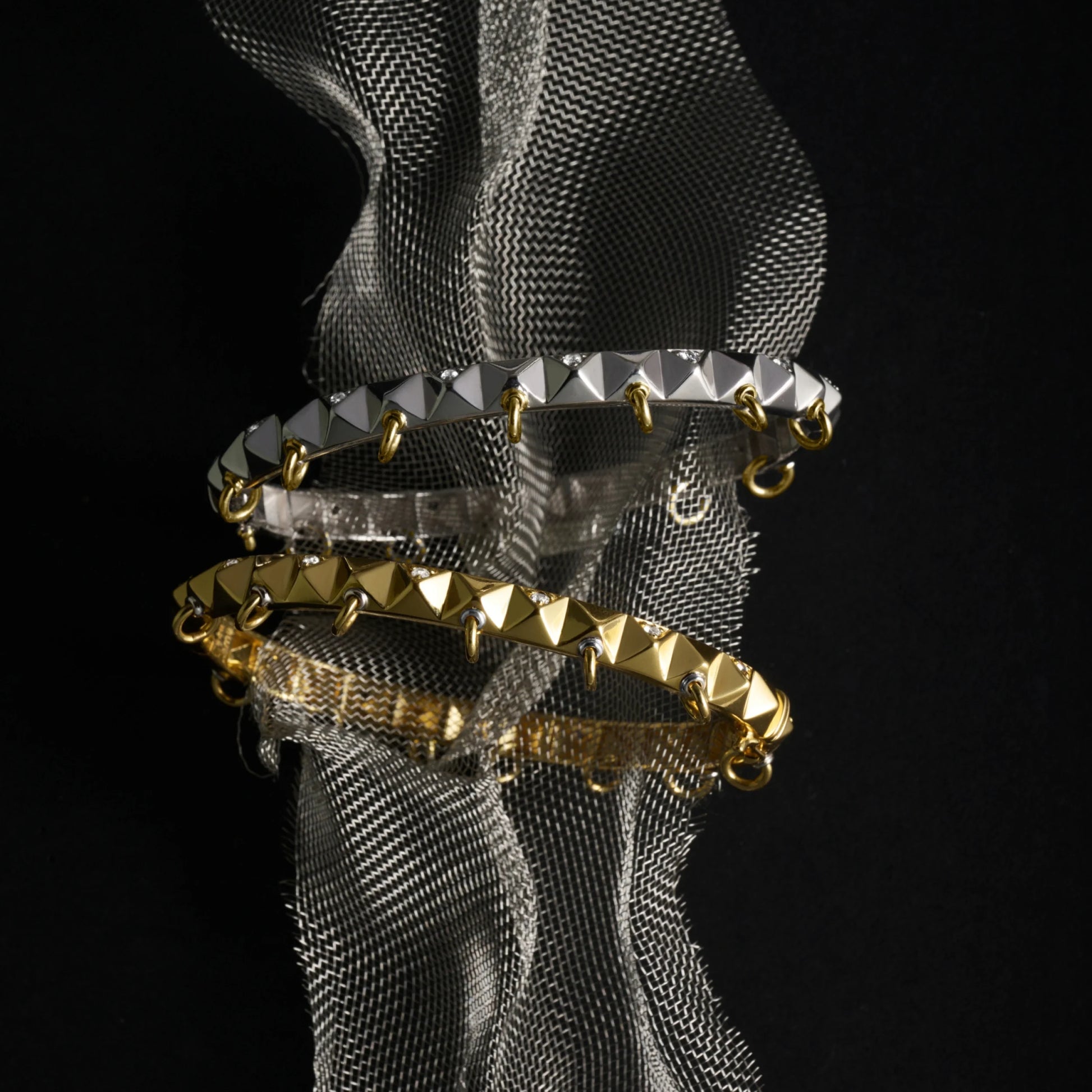 Sapphire Armor Hinge Cuff – Bracelets