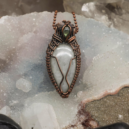 Quartz Wire Wrap Crystal Pendant