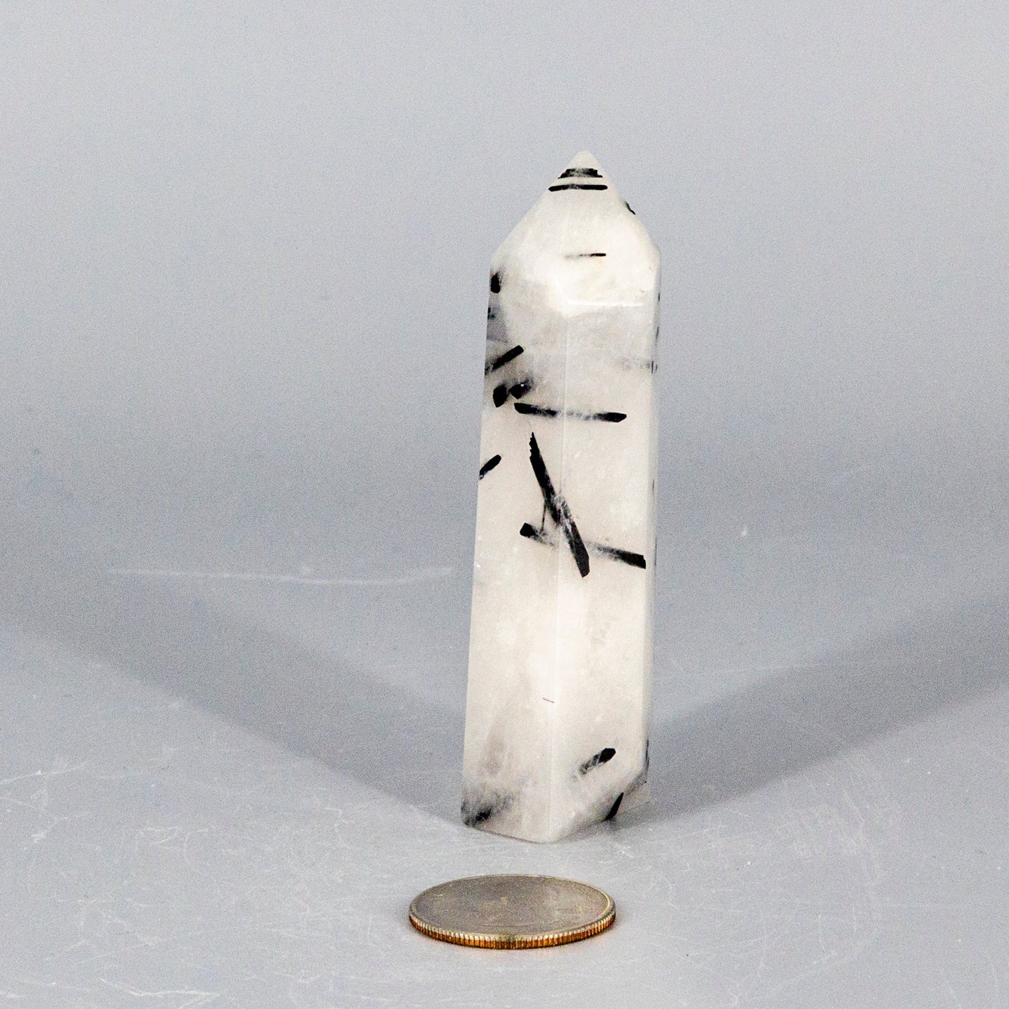 Quartz w/t Black Tourmaline Tower – Towers