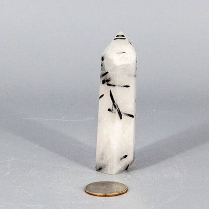 Quartz w/t Black Tourmaline Tower – Towers