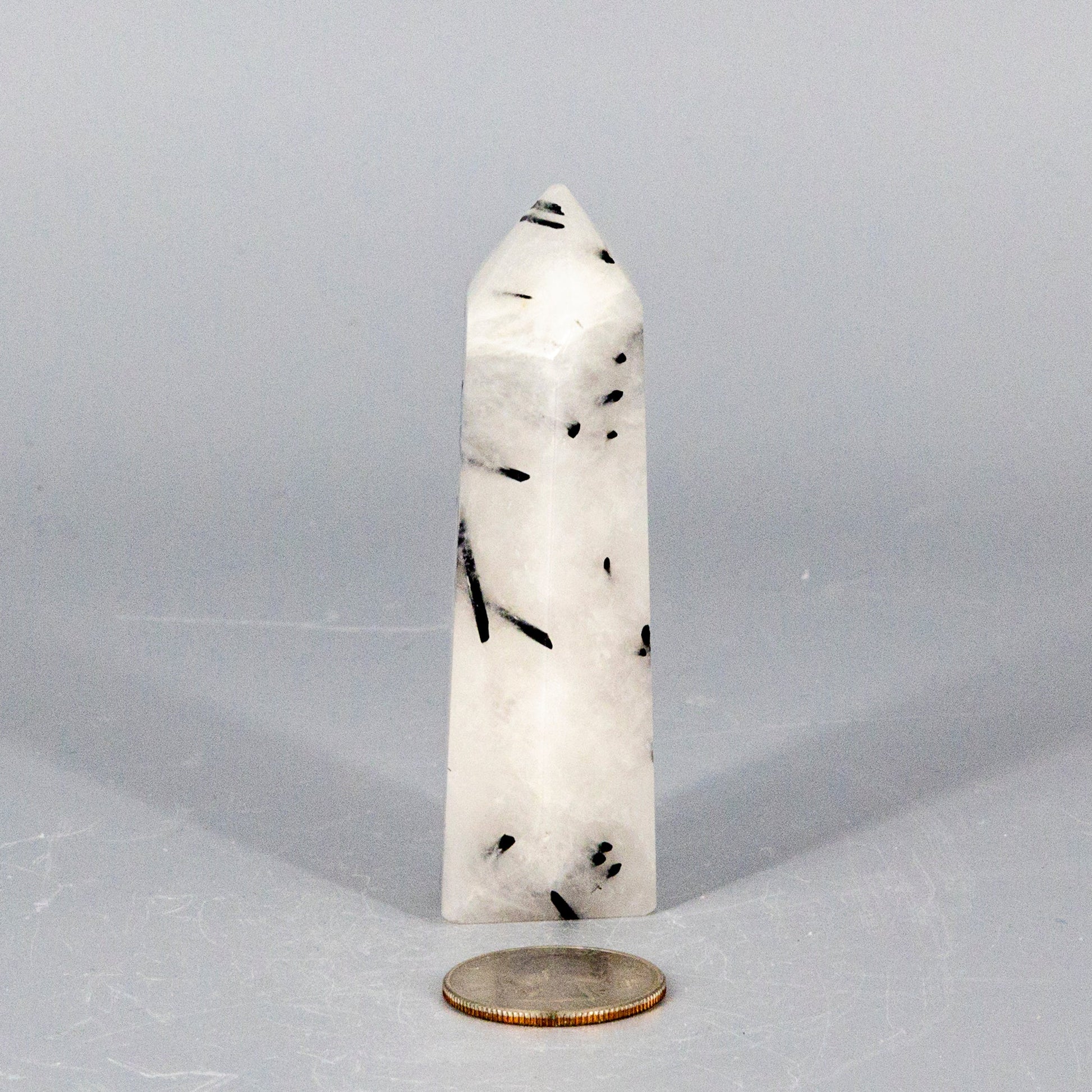 Quartz w/t Black Tourmaline Tower – Towers