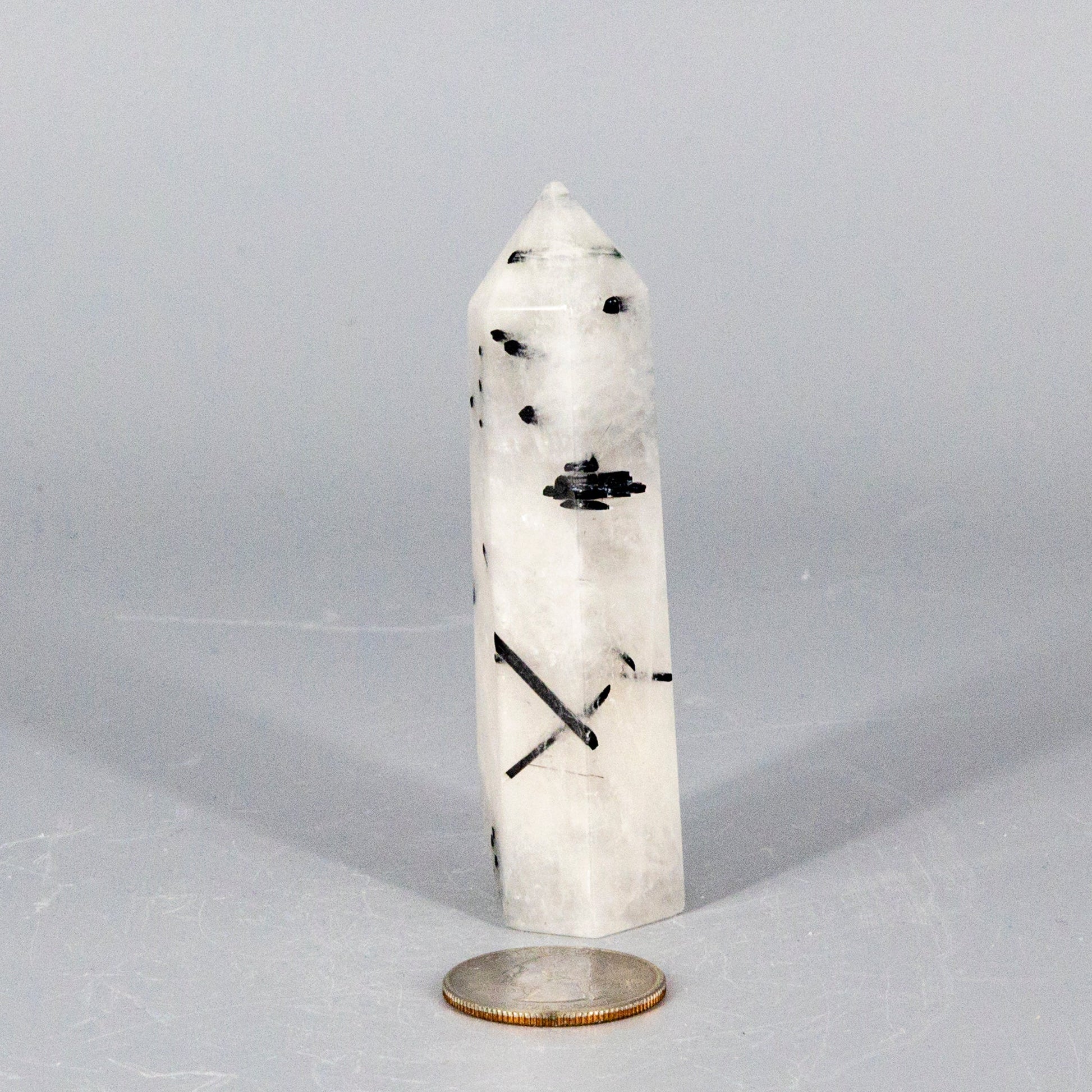 Quartz w/t Black Tourmaline Tower – Towers