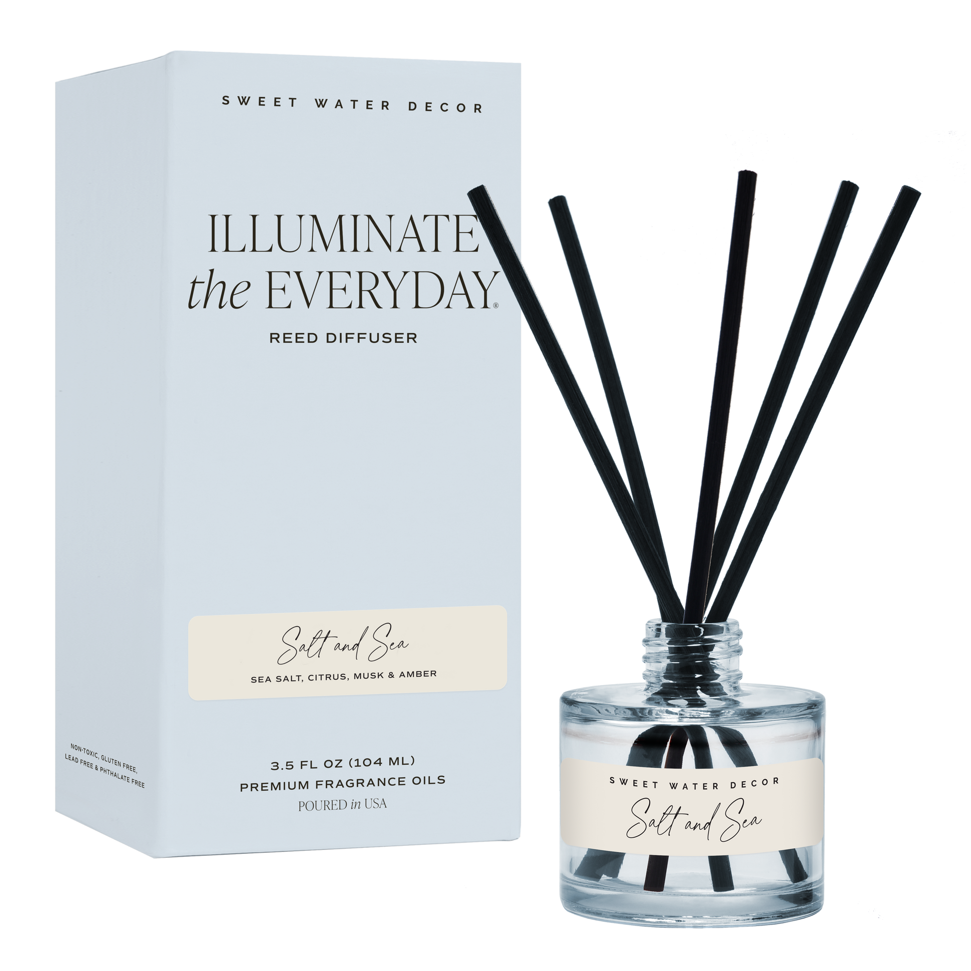 Salt & Sea Reed Diffuser - Ocean Citrus Amber – Reed Diffusers