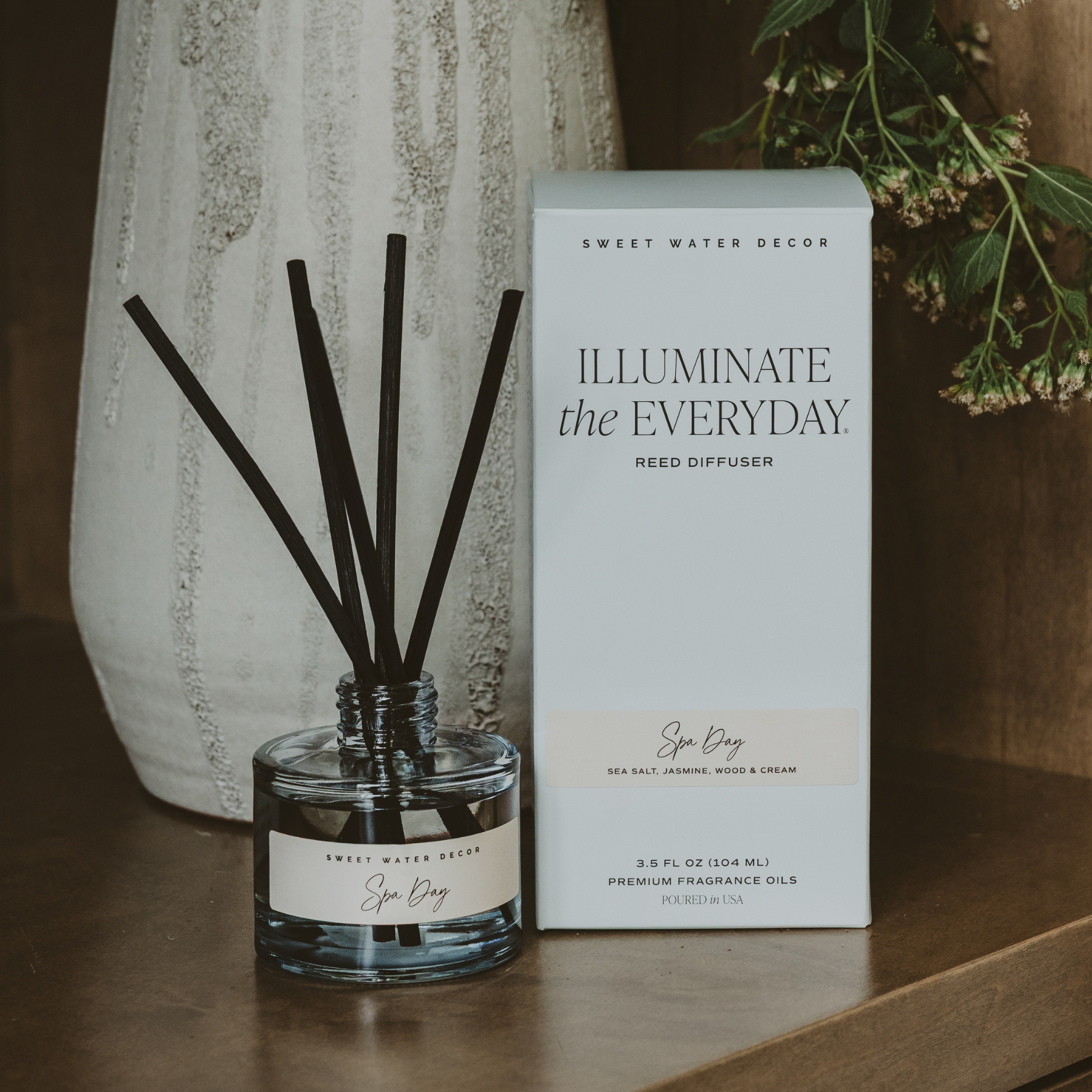 Spa Day Reed Diffuser - Sea Salt Jasmine Wood – Reed Diffusers