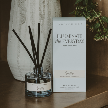 Spa Day Reed Diffuser - Sea Salt Jasmine Wood – Reed Diffusers