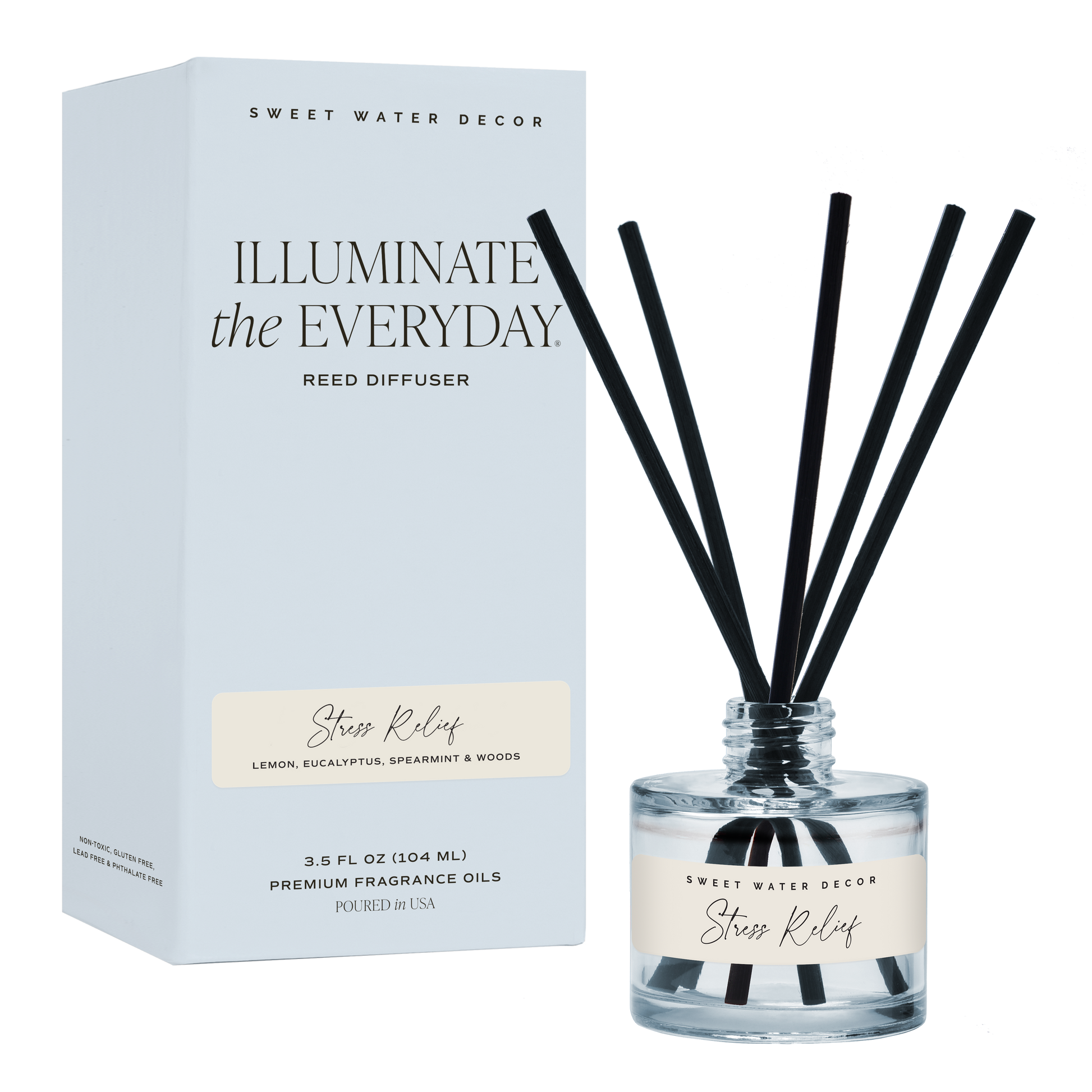 Stress Relief Reed Diffuser - Eucalyptus Lavender – Reed Diffusers