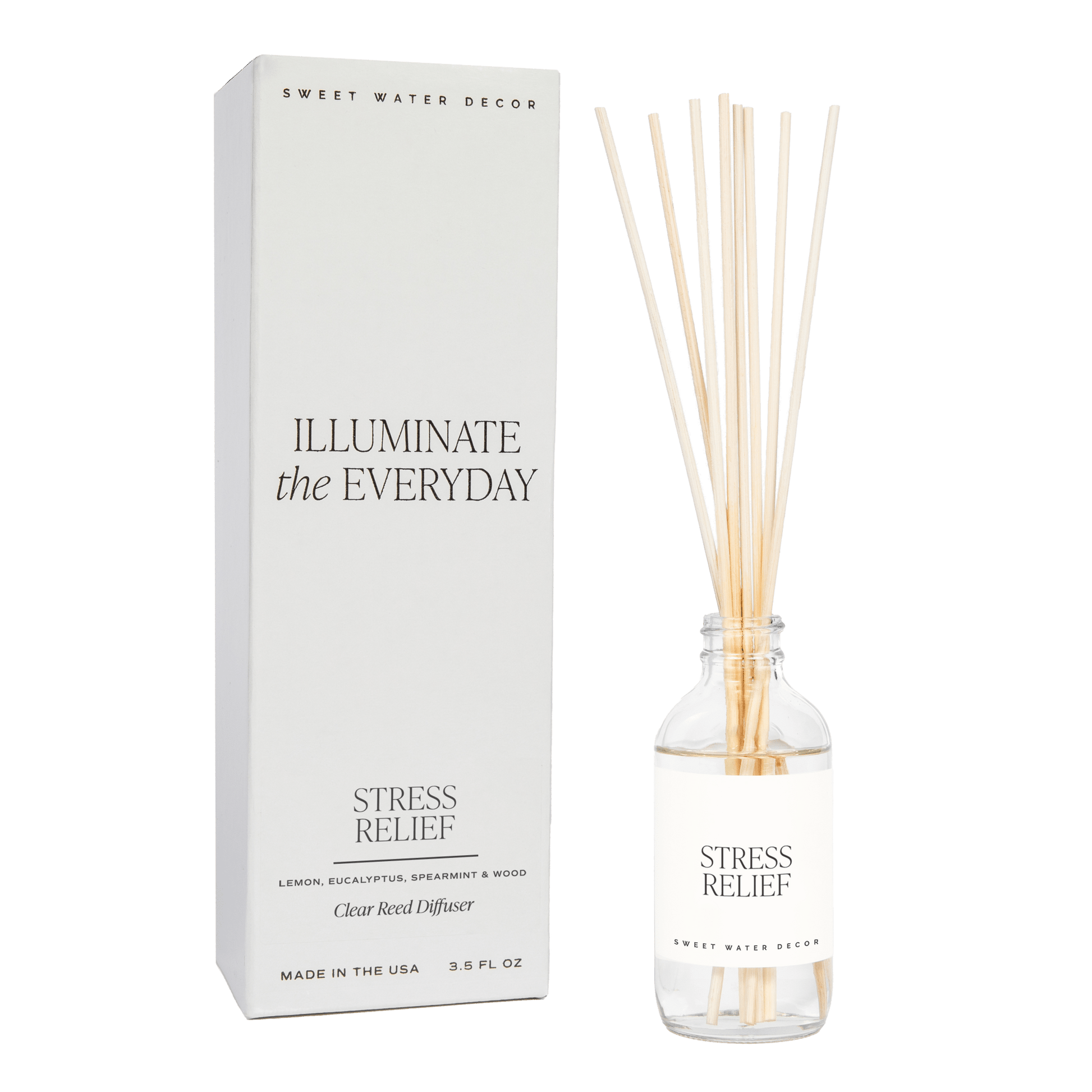 Stress Relief Reed Diffuser - Eucalyptus Lavender – Reed Diffusers